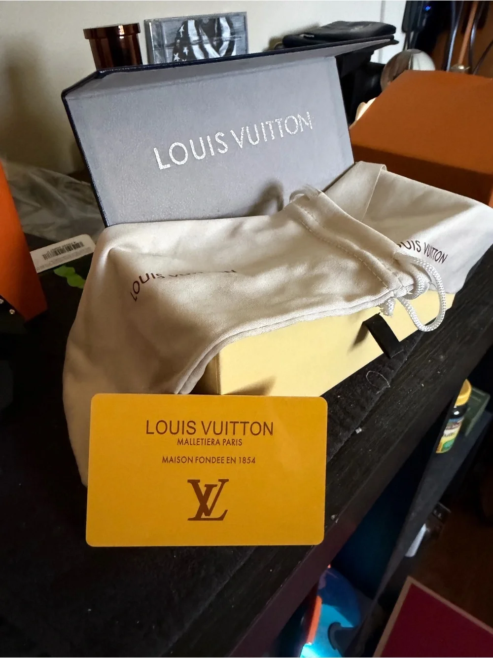 Louis Vuitton Black Visor Shield Sunglasses with Rivet Accents